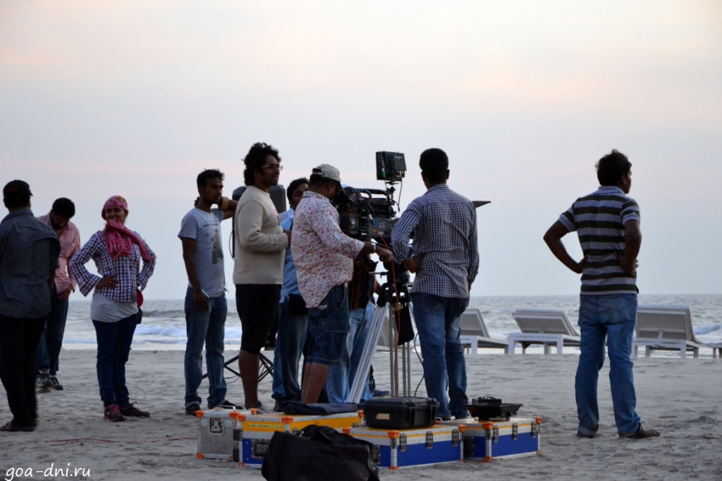 как снимают индийское кино в Гоа на пляже